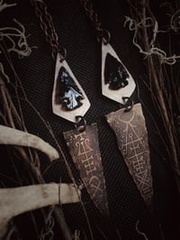 Image 3 of Protection etched obsidian amulets 