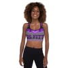 BOSSFITTED Purple and Grey Padded Sports Bra
