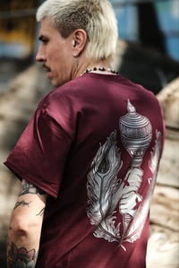 Image 1 of SPIRITUAL STRAIGHT EDGE /Shirt (Maroon/Silver)