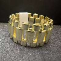 Image 6 of 14k Gold Plated Nugget Rings