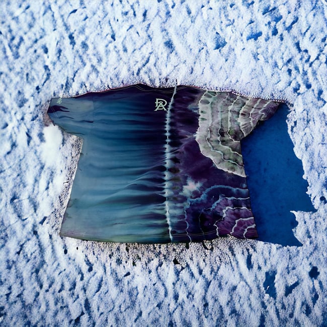 ICE DYED T-SHIRT (Glacier)