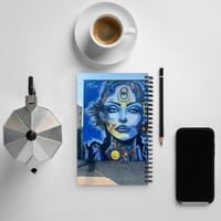 Image 2 of Techno Majesty Mural for Bushwick Collective 2023 Spiral notebook