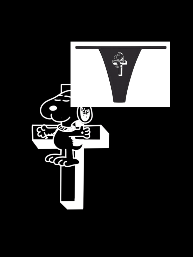 Image of CRUCIFIED SNOOPY THONG