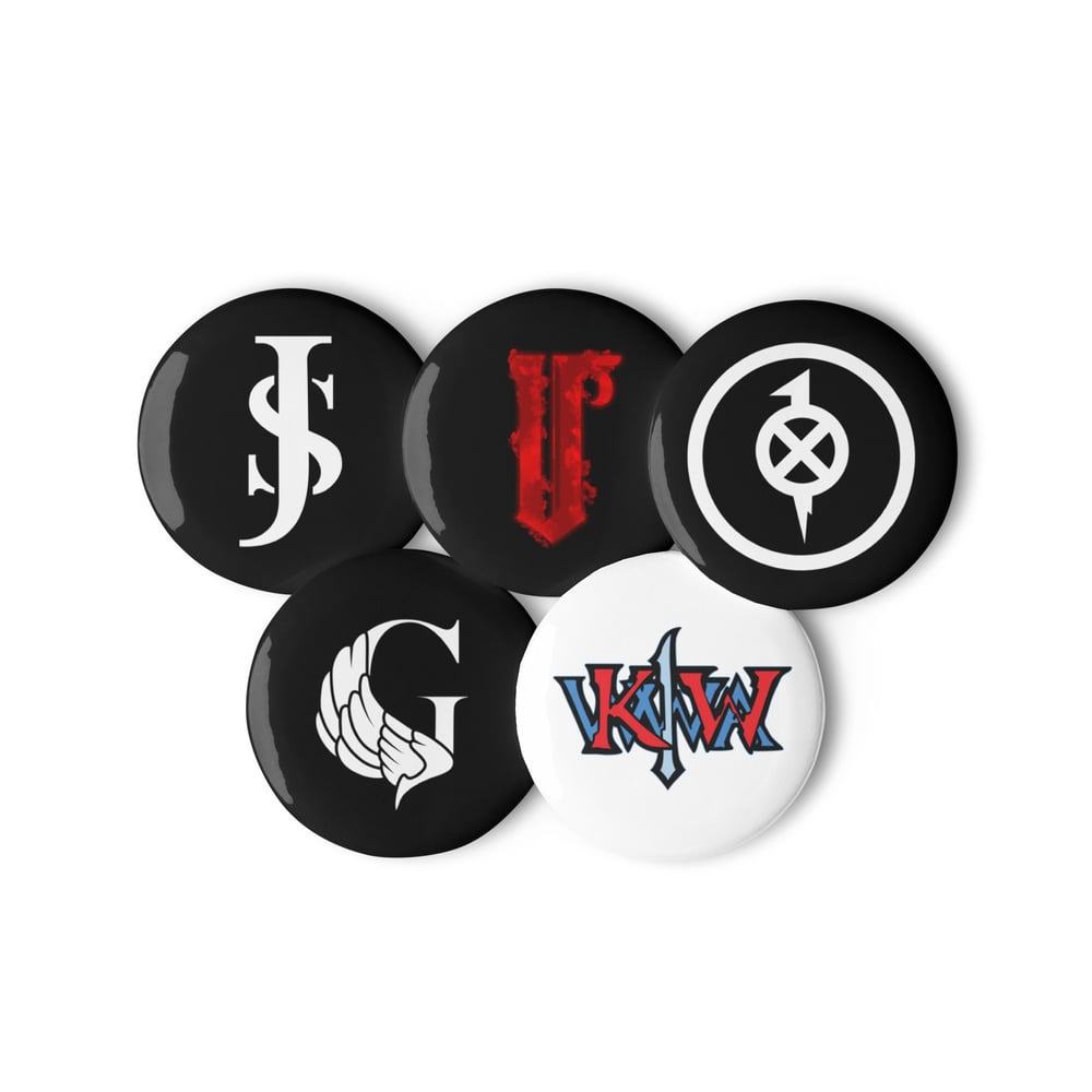 Image of Set of pin buttons