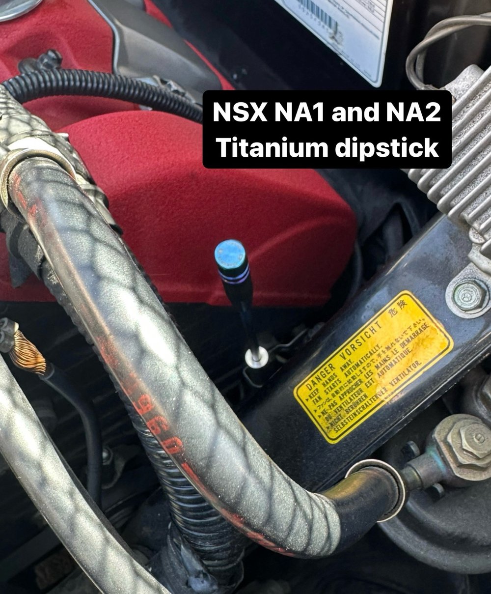 Titanium oil dip stick for Honda
