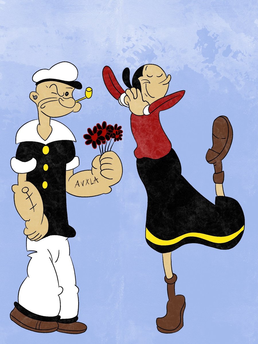 popeye olive oyl AVXLART popeye olive oyl AVXLART