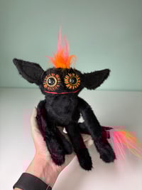 Image 3 of Weighted Happy Monster w/ Tail -  Black