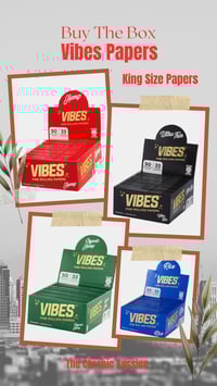 Image 1 of  Vibes Rolling Papers Buy The Box – King Size Slim