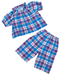 little set ~ purple plaid 