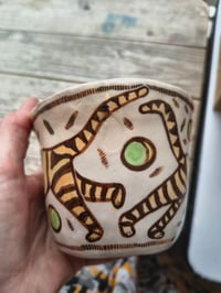 Image 4 of Hand painted stoneware mugs