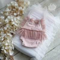 Image 2 of Newborn body-dress - Carlie - pink | photo props