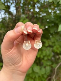 Image 2 of Silver Shell Hoops