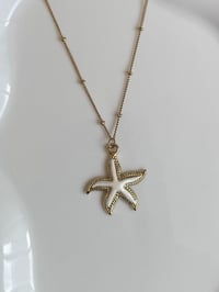 Image 1 of White Starfish Necklace