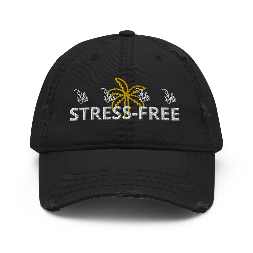 Image of YStress Exclusive Distressed Stress-Free Hat (Gold)