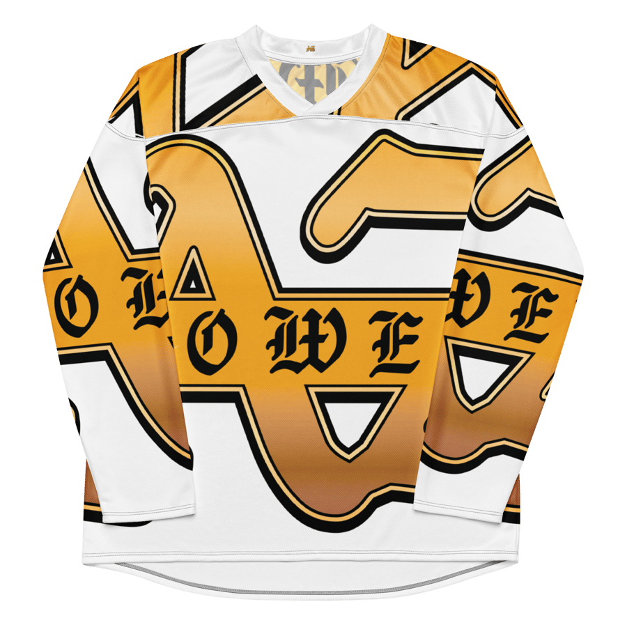 Image of Lower AZ Gold hockey fan jersey 