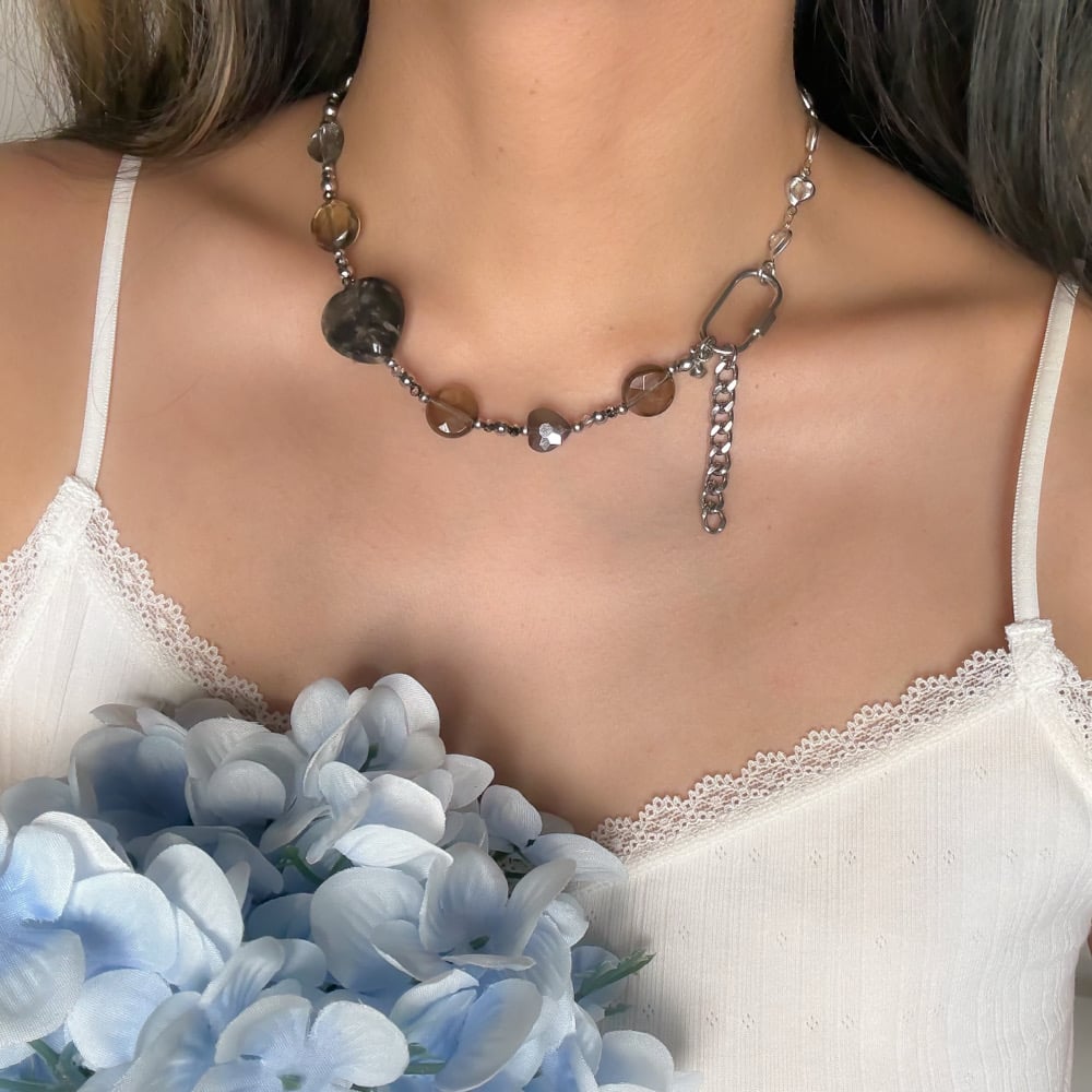 Image of Misty Heart Necklace