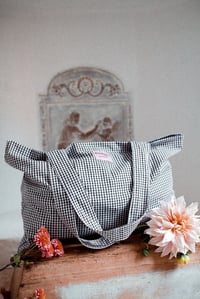 Image 1 of Tote bag [Vichy noir]