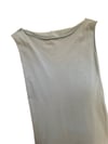 sky blue MEDIUM deadstock cotton early 2000's raw edge Kate Moss tank dress