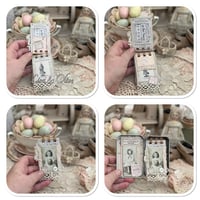 Image 10 of A Petite snippet sample french lace book in a tiny tin.