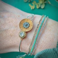 Image 5 of "Made To Shine" Vintage Button Bracelet