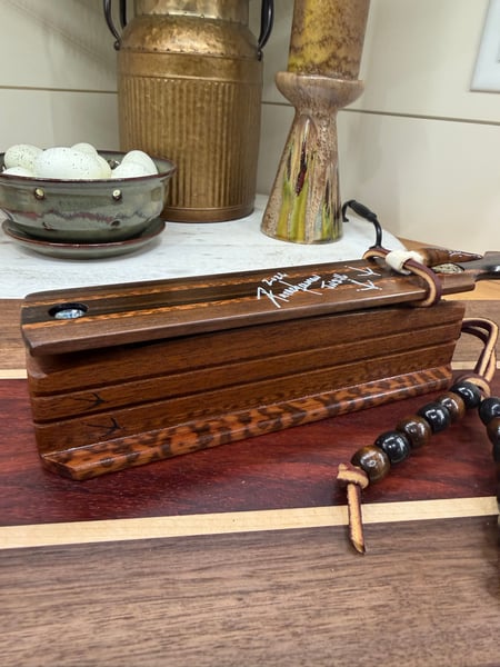 Image of Macassar Ebony/Mahogany with Snakewood inlay