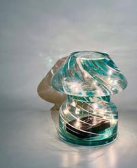 Image 1 of AQUA GLASS LAMP