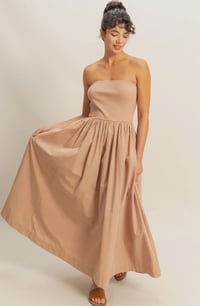 Image 2 of  strapless flowy dress