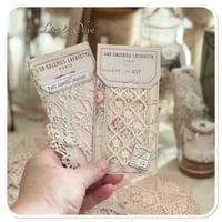 Image 18 of French lace tattered  Sewing Book/Needle book with lace samples