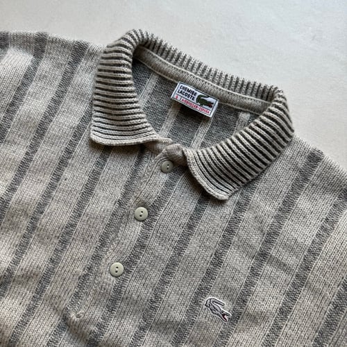Image of Chemise Lacoste Knitted Polo, Size Medium