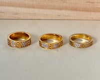 Image 4 of LOVE RING WITH STONES