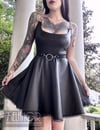 Pleather Chained Dress (made to order)