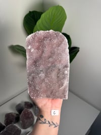 Image 3 of XL SELF STANDING COTTON CANDY APOPHYLITE CUT BASES -INDIA-