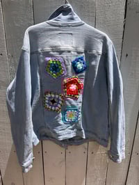 Image 2 of Granny Squares Denim Jacket
