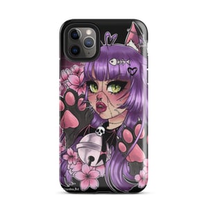 Image of Cute Goth kitty Tough iPhone case