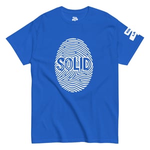 Image of White Printed Solid T-Shirt