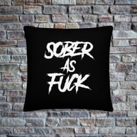 Image 1 of  SOBER AS FUCK Premium Pillow