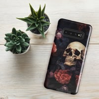 Image 6 of Goth Inspired Baroque Style Painting Skull and Flowers Tough case for Samsung®