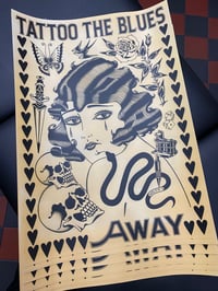 Image of Tattoo The Blues Away A2 sized print