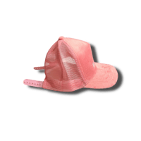 Image 2 of ** 2025 DROP ** PINK ON PINK SUEDE TRUCKER