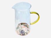 Image of Yellow Handle Glass Pitcher 