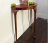 Vintage half moon table 
