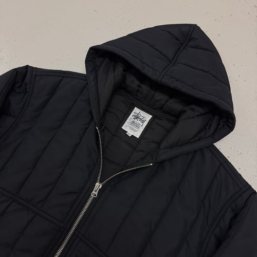 Image of Stussy “Built Tough” Nylon Quilted Work Jacket, Size Large