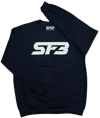 White On Navy SF3 Hoodie/Crewneck