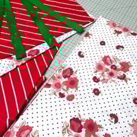 Image 2 of Ruffle-O Ready Cut Textile Kit - Red Stripe