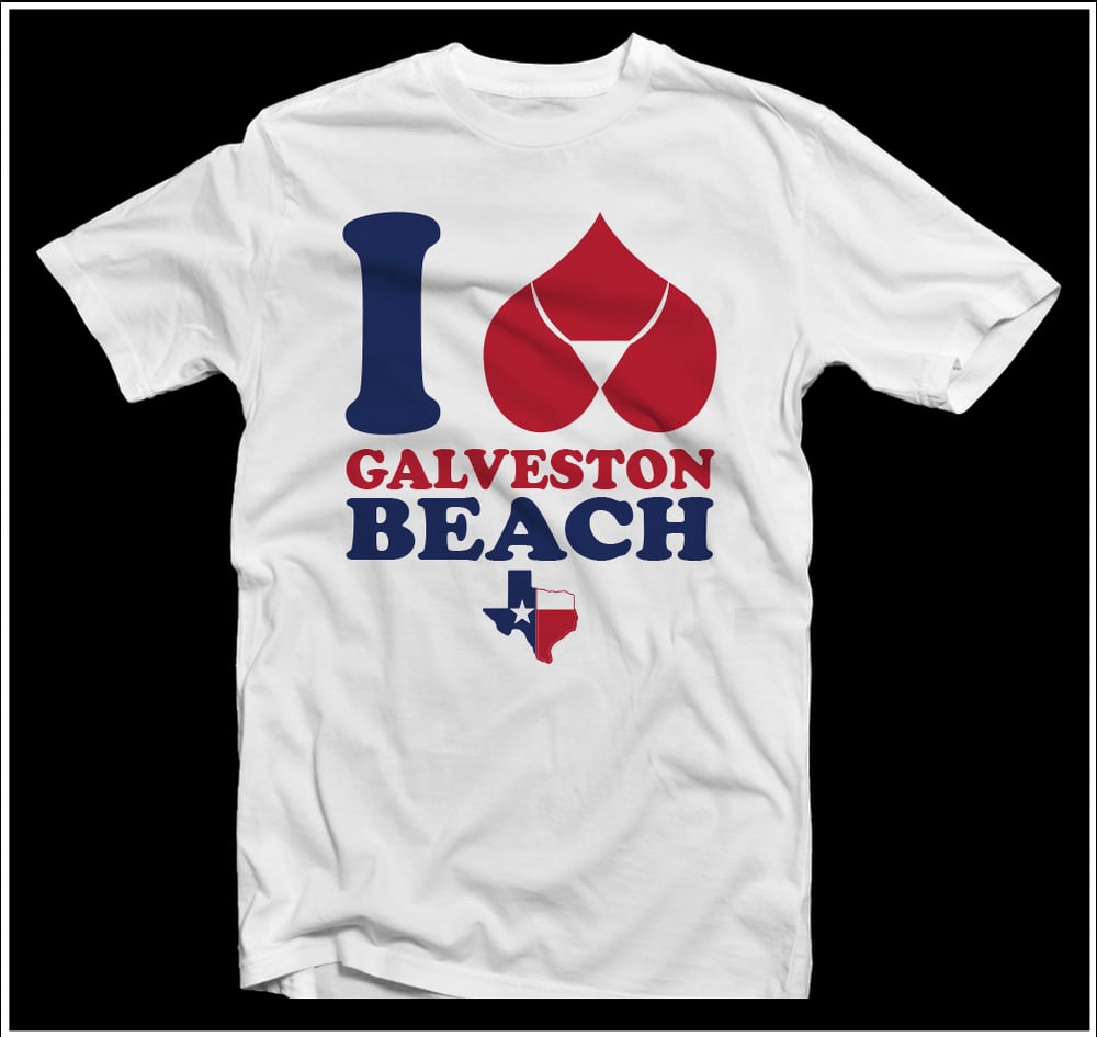 Image of I Love Galveston Beach