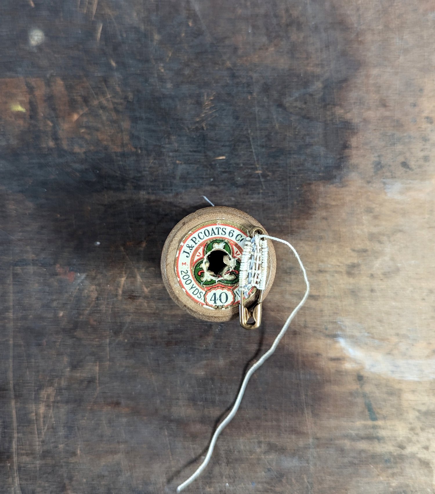 Image of Stitched Notions: Cotton reel sculpture - woven