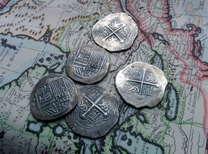 Image of "Piece of Eight" Early 17th Century Spanish Cob