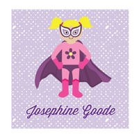Image 2 of SUPER GIRL CALLING CARD + STICKERS