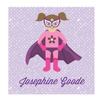 Image 1 of SUPER GIRL CALLING CARD + STICKERS