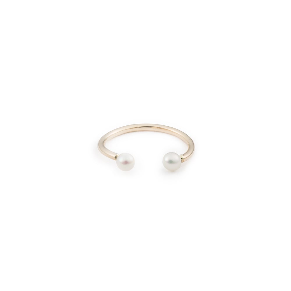 Image of Open Pearls Ring - 14k Gold